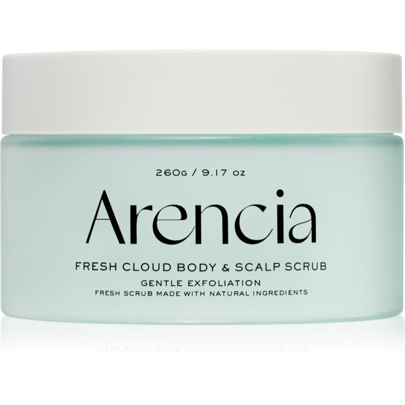 Arencia Fresh Cloud French Mint & Lily jemný peeling na telo a vlasy 260 g