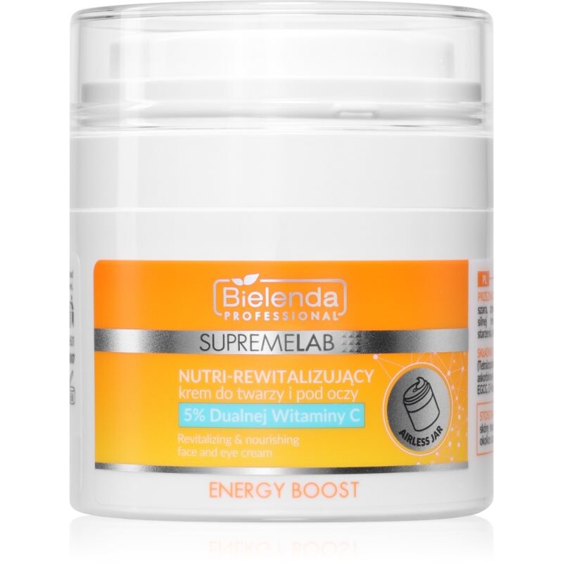 Bielenda Professional Supremelab Energy Boost energizujúci krém na tvár a očné okolie 40 ml