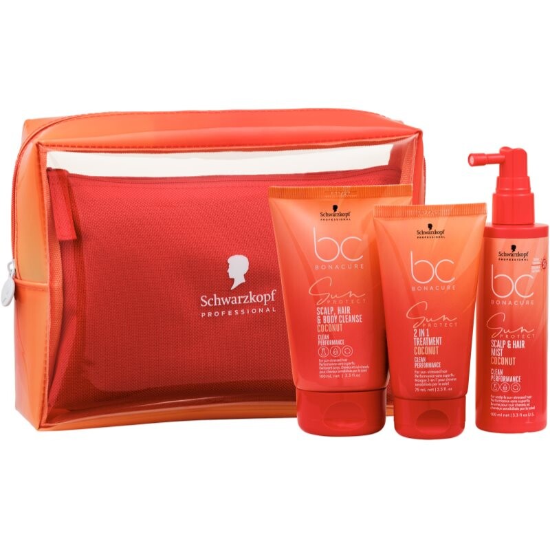 Schwarzkopf Professional BC Bonacure Sun Protect Sun Bag cestovná sada pre vlasy namáhané slnkom 1 ks