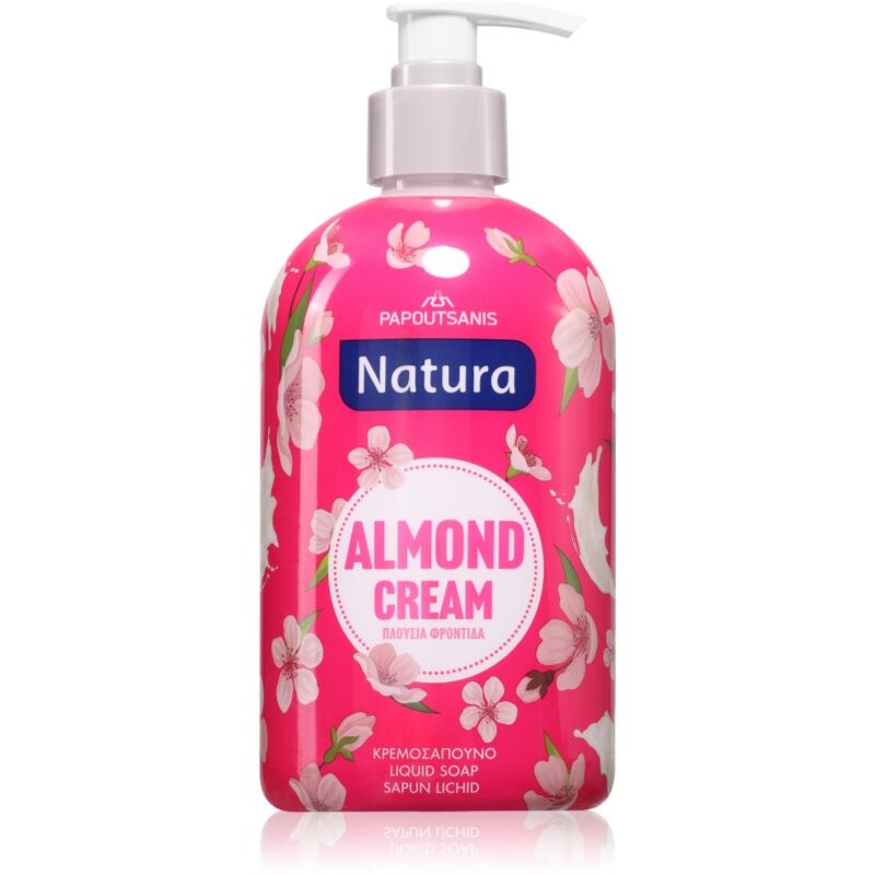 PAPOUTSANIS Natura Almond Cream tekuté mydlo 480 ml