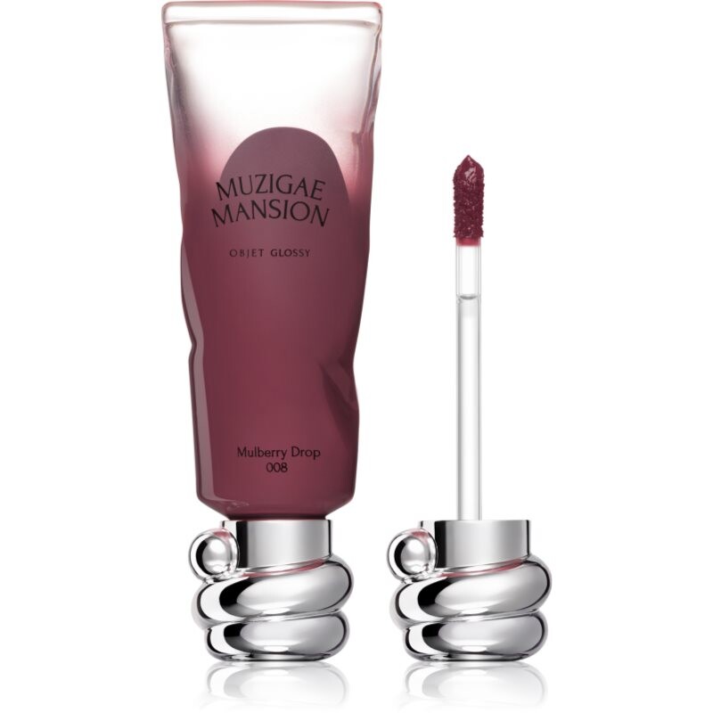 MUZIGAE MANSION Objet Glossy hydratačný lesk na pery odtieň 008 Mulberry Drop 6 g