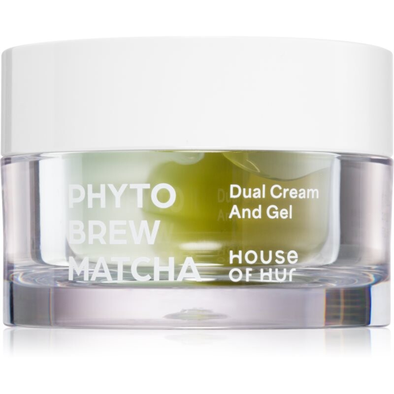 House of Hur Phyto Brew Matcha Dual Cream And Gel hydratačný a rozjasňujúci pleťový krém duálne 50 ml