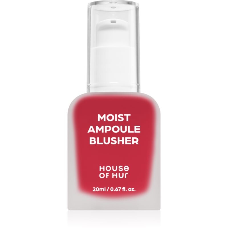 House of Hur Moist Ampoule Blusher tekutá lícenka odtieň 09 Ruby Red 20 ml