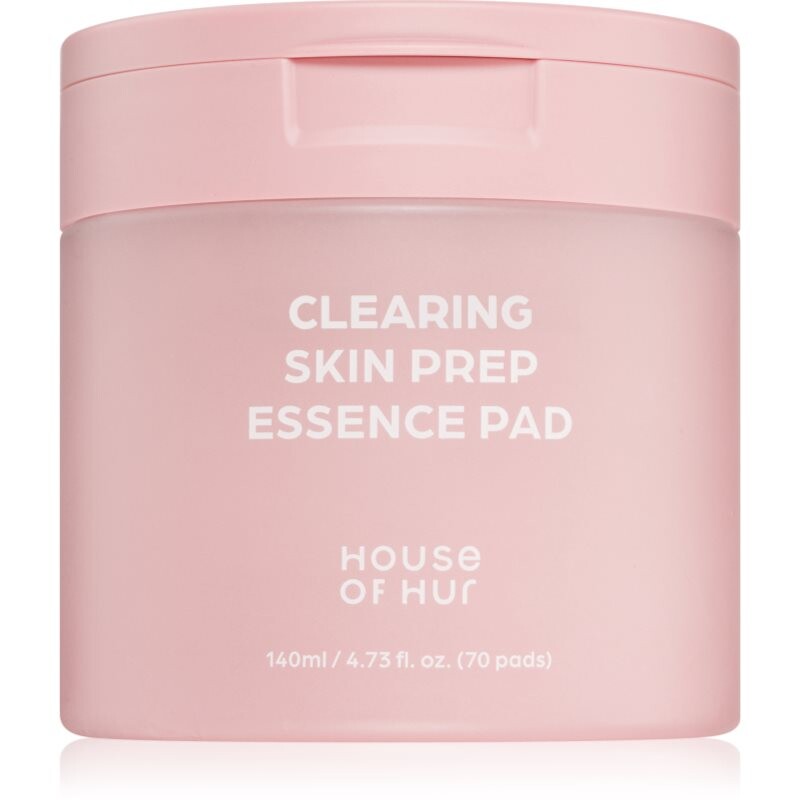 House of Hur Clearing Skin Prep Essence Pad exfoliačné čistiace vankúšiky s hydratačným účinkom 140 ml