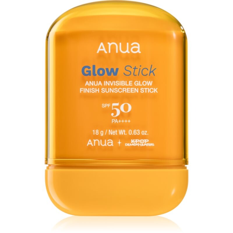 Anua K-Pop Demon Hunters Invisible Glow Finish Sunscreen ochranná hydratačná tyčinka s rozjasňujúcim efektom SPF 50 18 g
