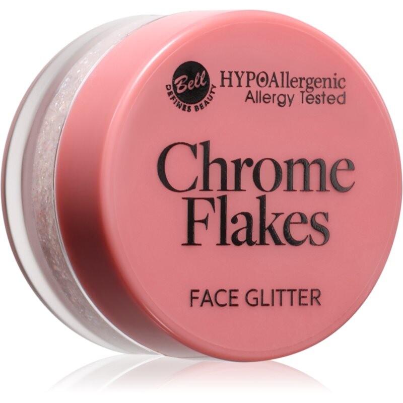 Bell HYPOallergenic Chrome Flakes trblietky na tvár 5 g