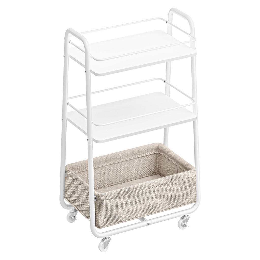 Boxxx SERVÍROVACÍ VOZÍK, biela, béžová, 43/81/30 cm