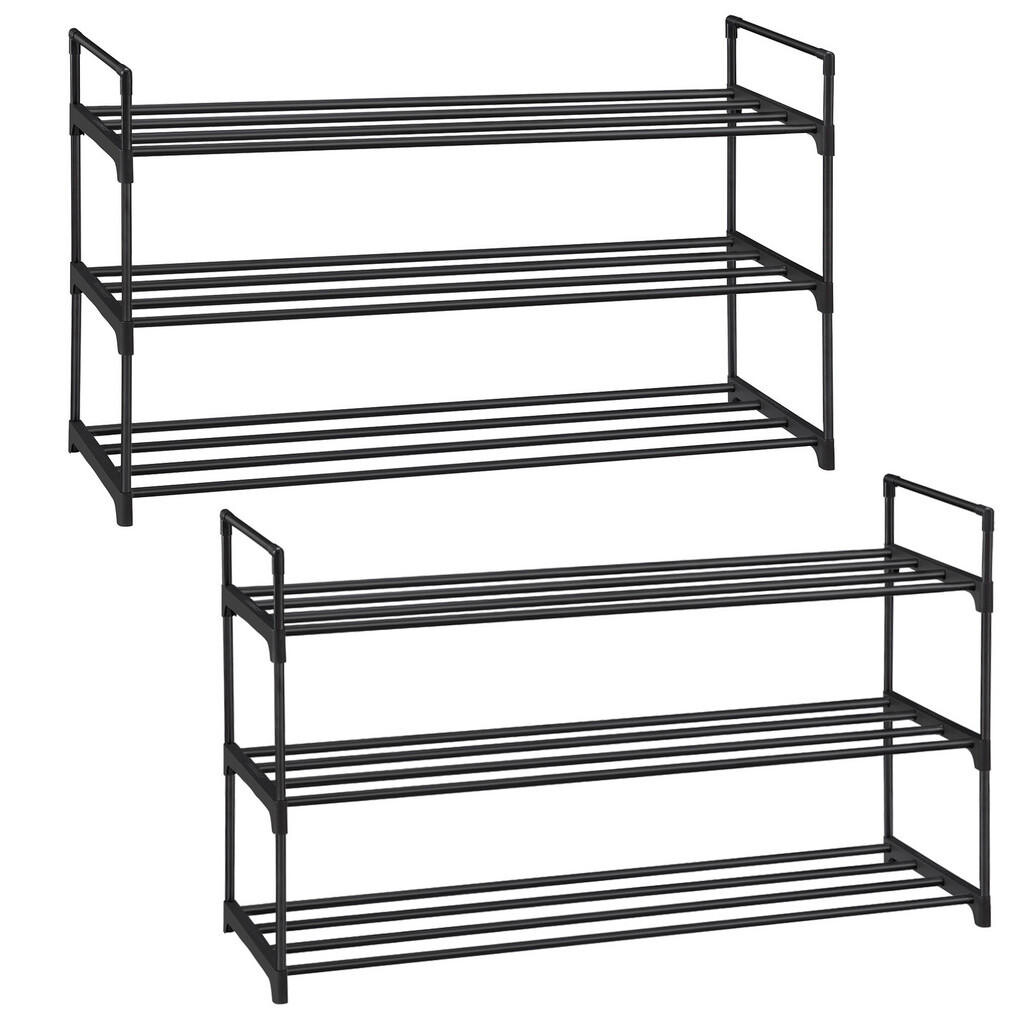 Boxxx SET REGÁLŮ NA TOPÁNKY 2 ks, čierna, 92/53/30 cm