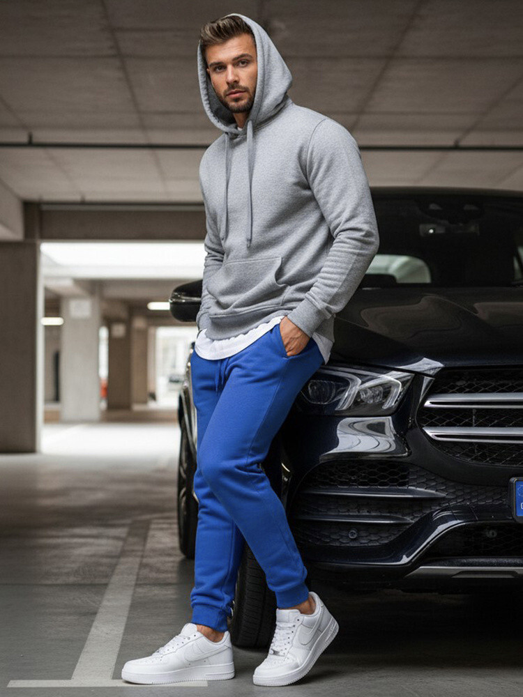 Modré pánske tepláky FashionStreet UX2710 XL