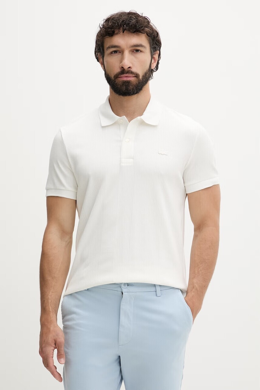 Lacoste polo tričko pánske bavlnené s elastanom