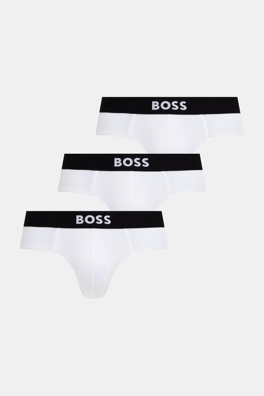 BOSS priliehavé boxerky pánske bavlnené s elastanom 3-pak