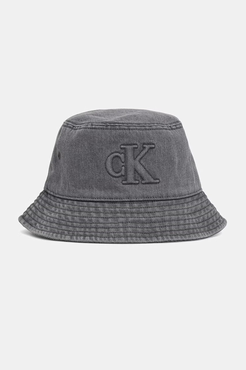 Calvin Klein klobúk bucket dámsky rifľový