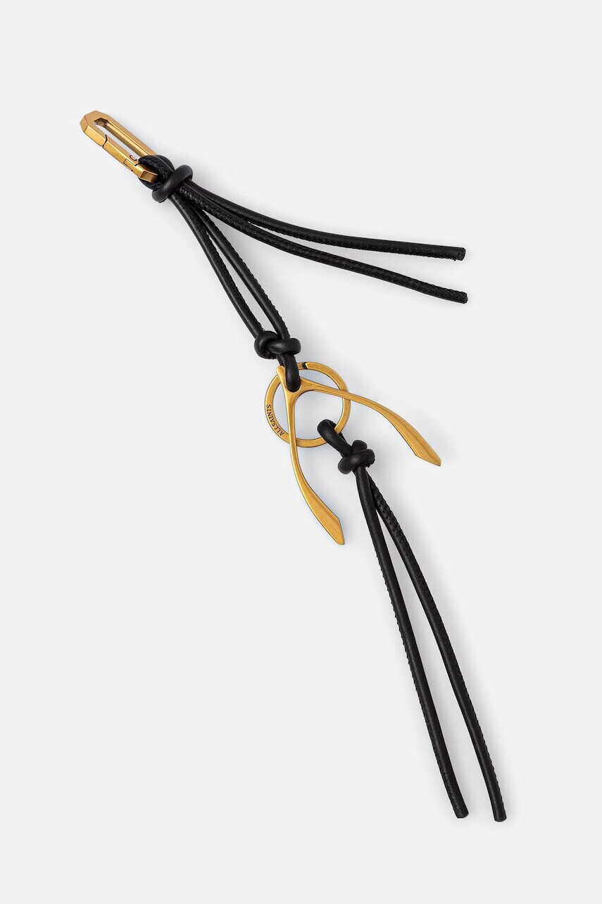 AllSaints kľúčenka dámska kožená WISHBONE