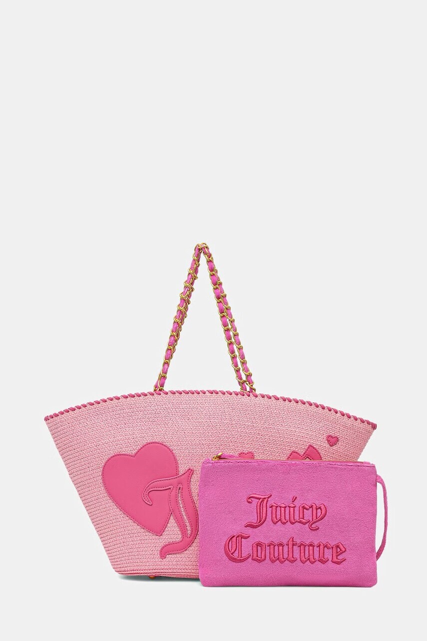 Juicy Couture plážová kabelka dámska pletená ALMA BEACH BASKET