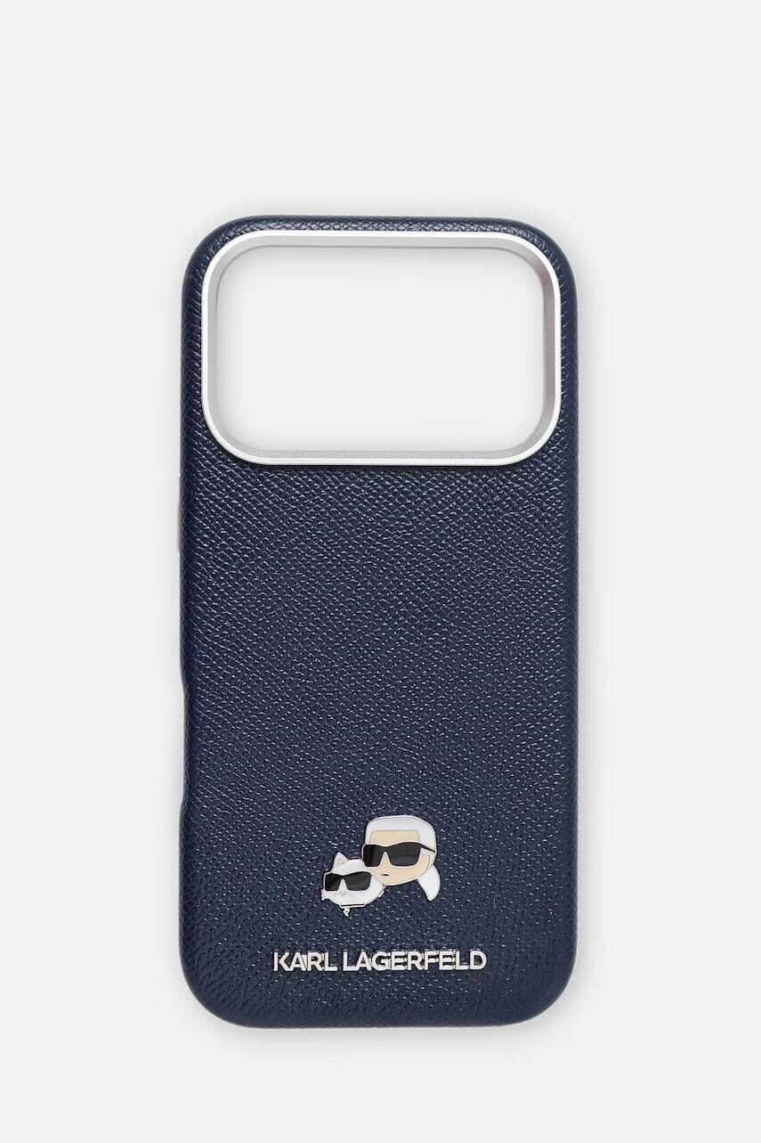Karl Lagerfeld puzdro na telefón z imitácie kože iPhone 17 Pro