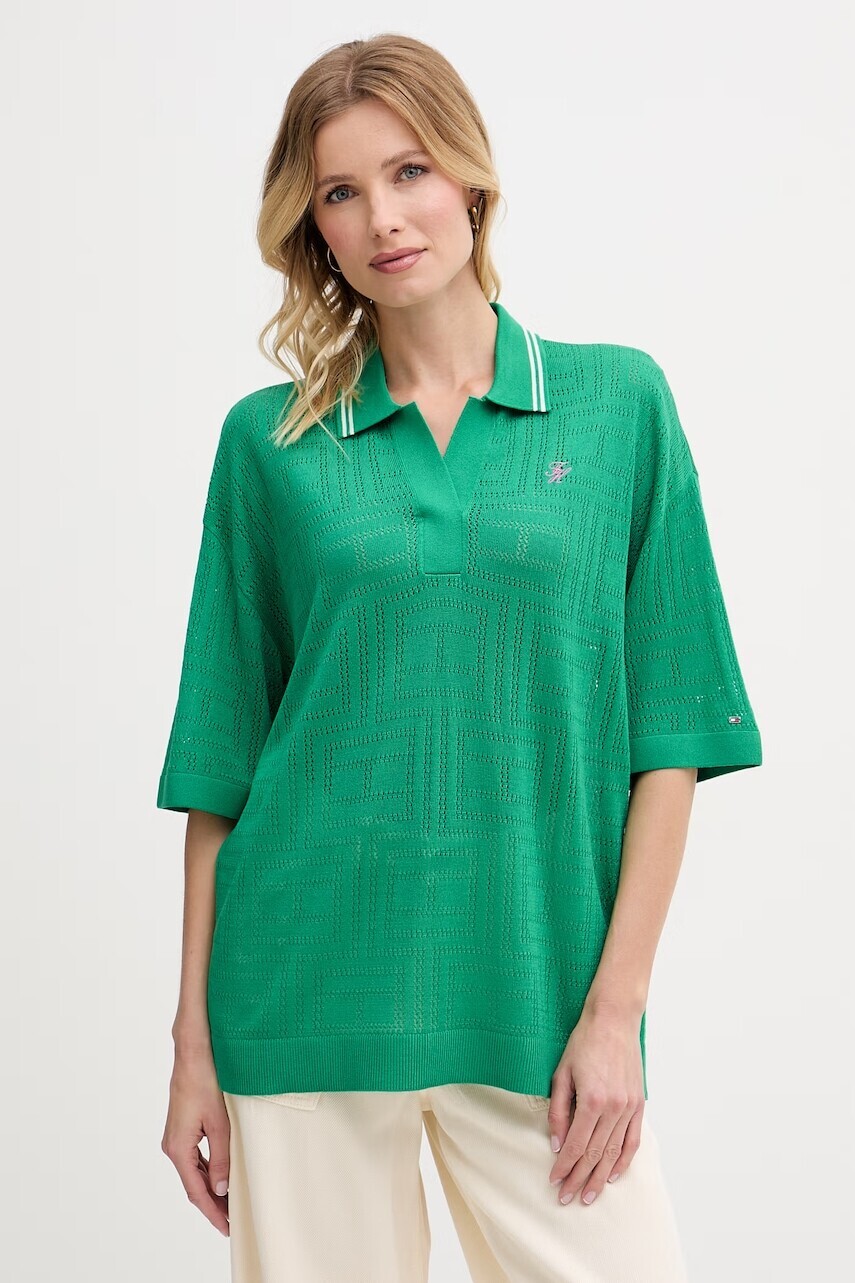 Tommy Hilfiger polo tričko pánske s lyocellom SUMMER