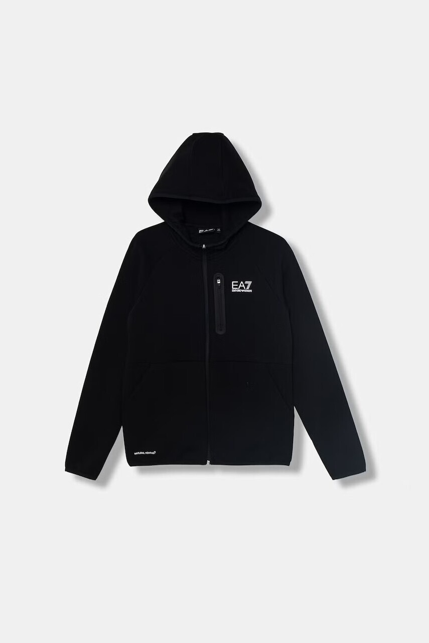EA7 Emporio Armani mikina na zips s kapucňou detská