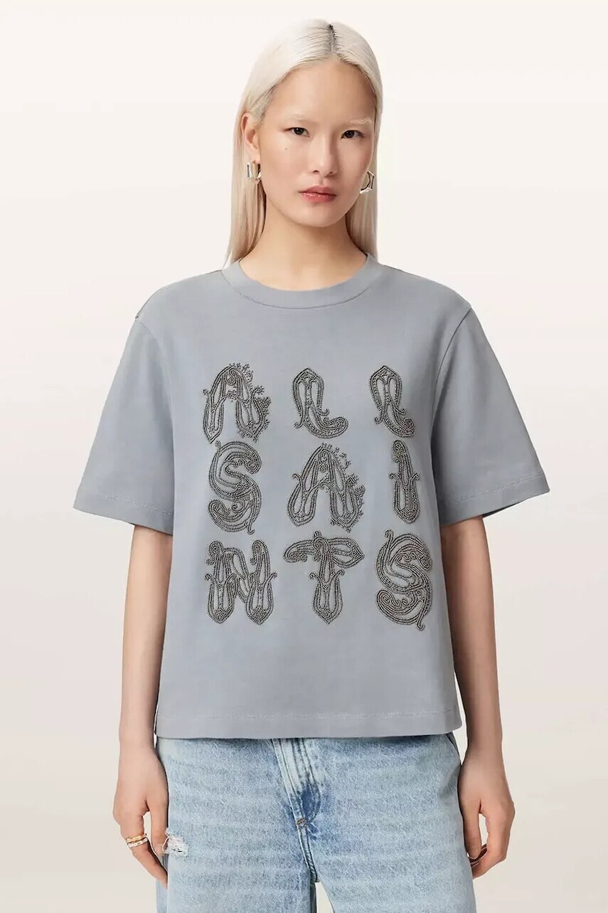 AllSaints oversize tričko dámske bavlnené ELLA