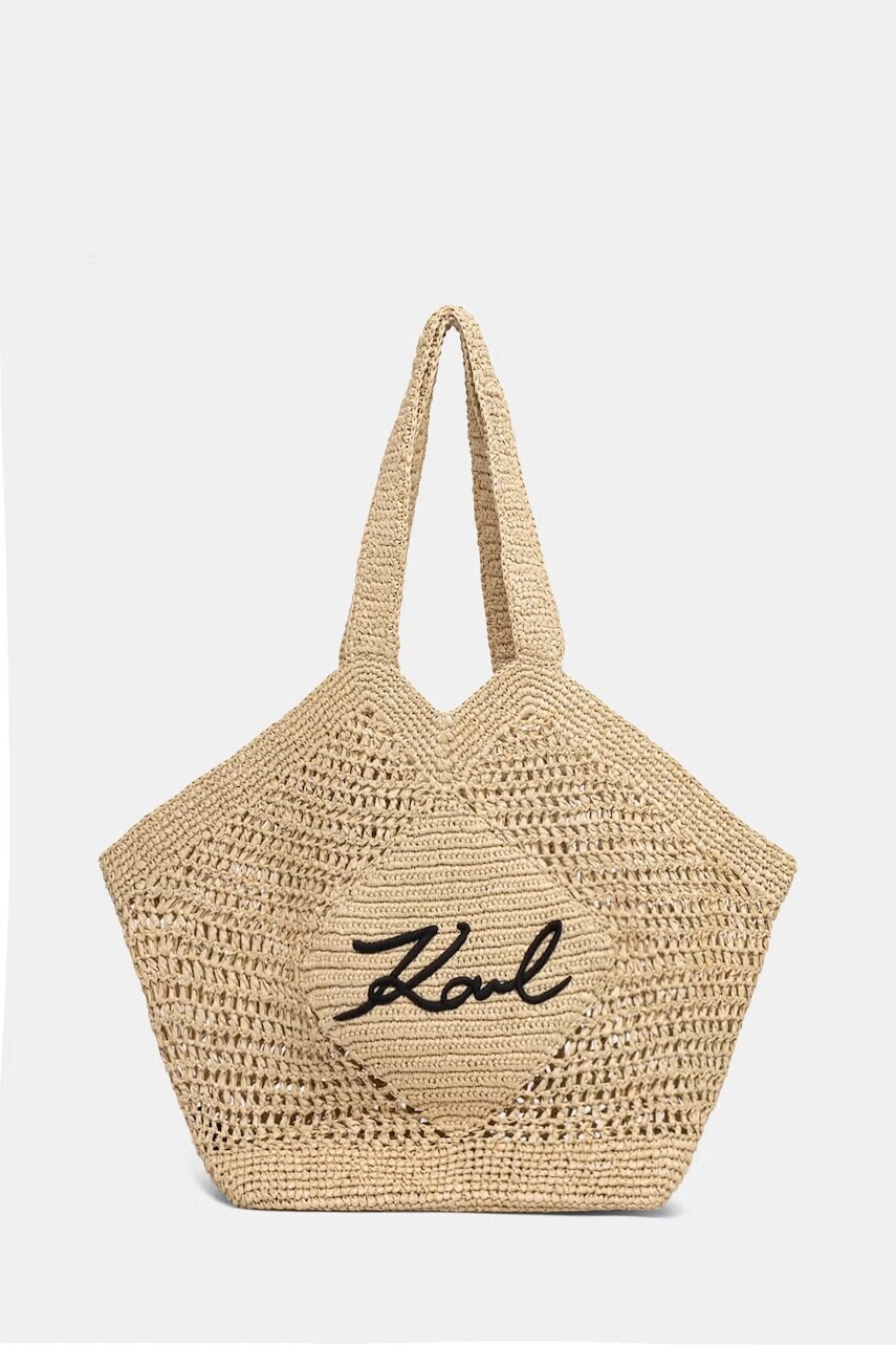 Karl Lagerfeld kabelka typu tote dámska pletená K/SIGNATURE