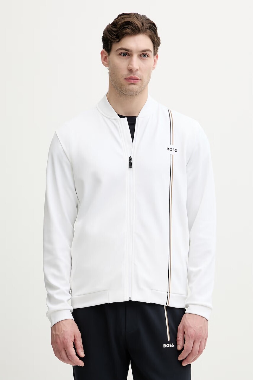 BOSS Green mikina na zips pánska SW_TOC Game FZ