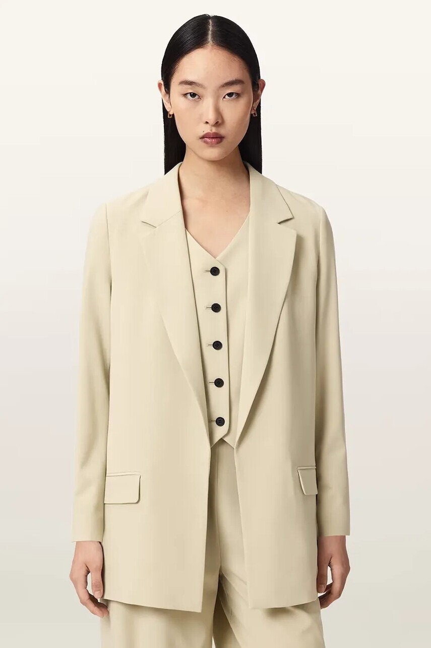 AllSaints sako dámske s viskózou ALEIDA