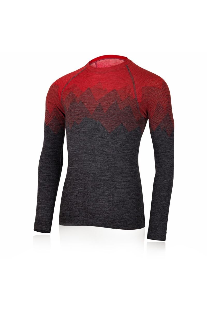 Lasting pánske merino tričko WELOR 3168 červené Veľkosť: L/XL 8596445036404
