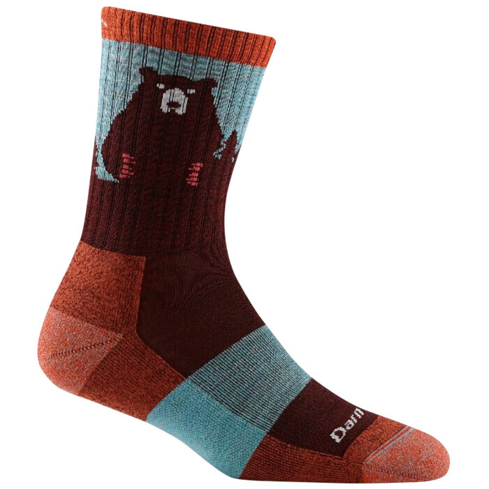 Darn Tough Bear Town Micro Crew Lightweight with Cushion Burgundy Veľkosť: (42-45) L 642249184730
