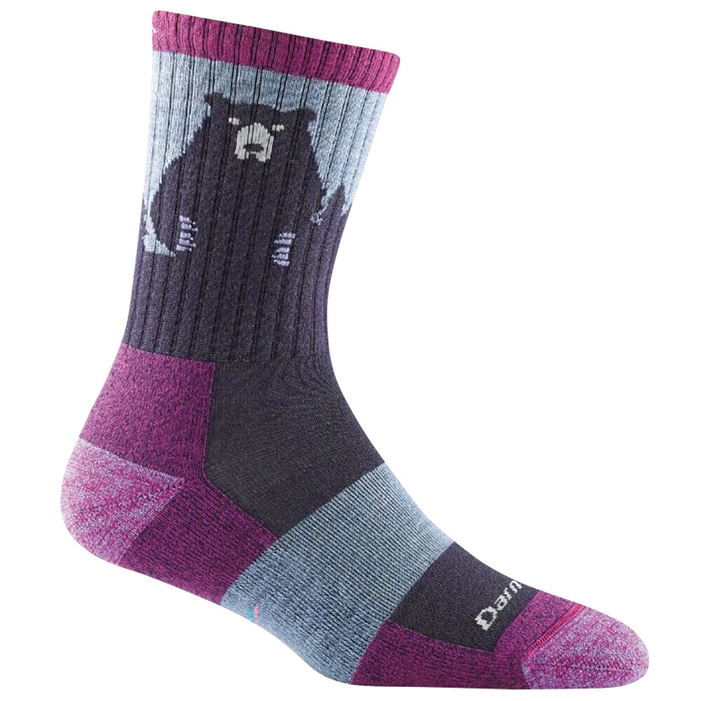 Darn Tough BEAR TOWN MICRO CREW LIGHTWEIGHT WITH CUSHION purple Veľkosť: L (41-42) 642249167603