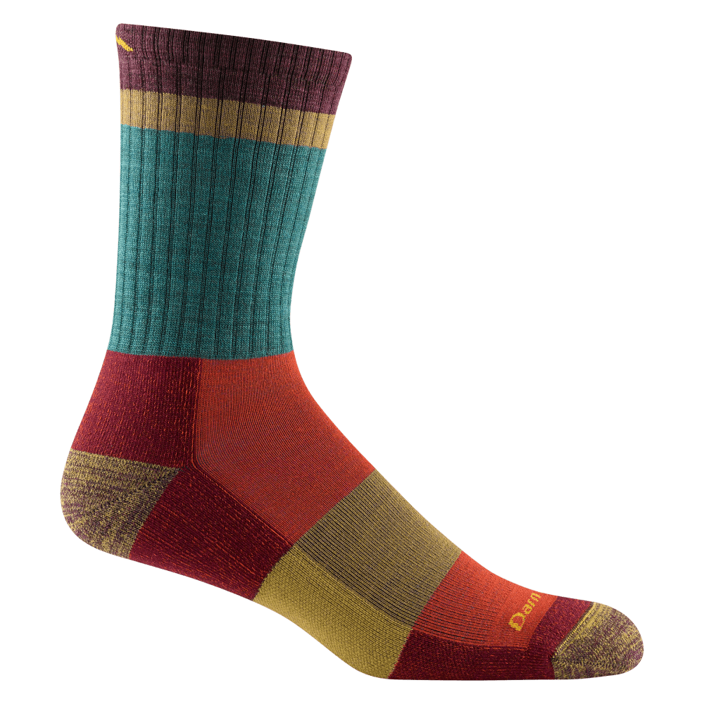 Darn Tough Heady Stripe Micro Crew Lightweight with Cushion Teal Veľkosť: (42-45) L 642249207453
