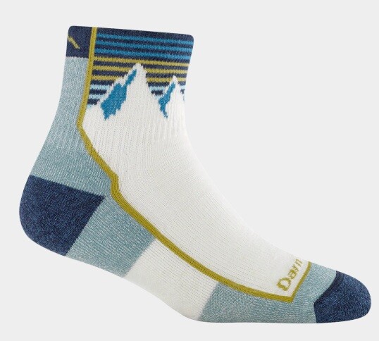 Darn Tough HIKER QUARTER MIDWEIGHT WITH CUSHION mountain white Veľkosť: M (38-40) 642249235791
