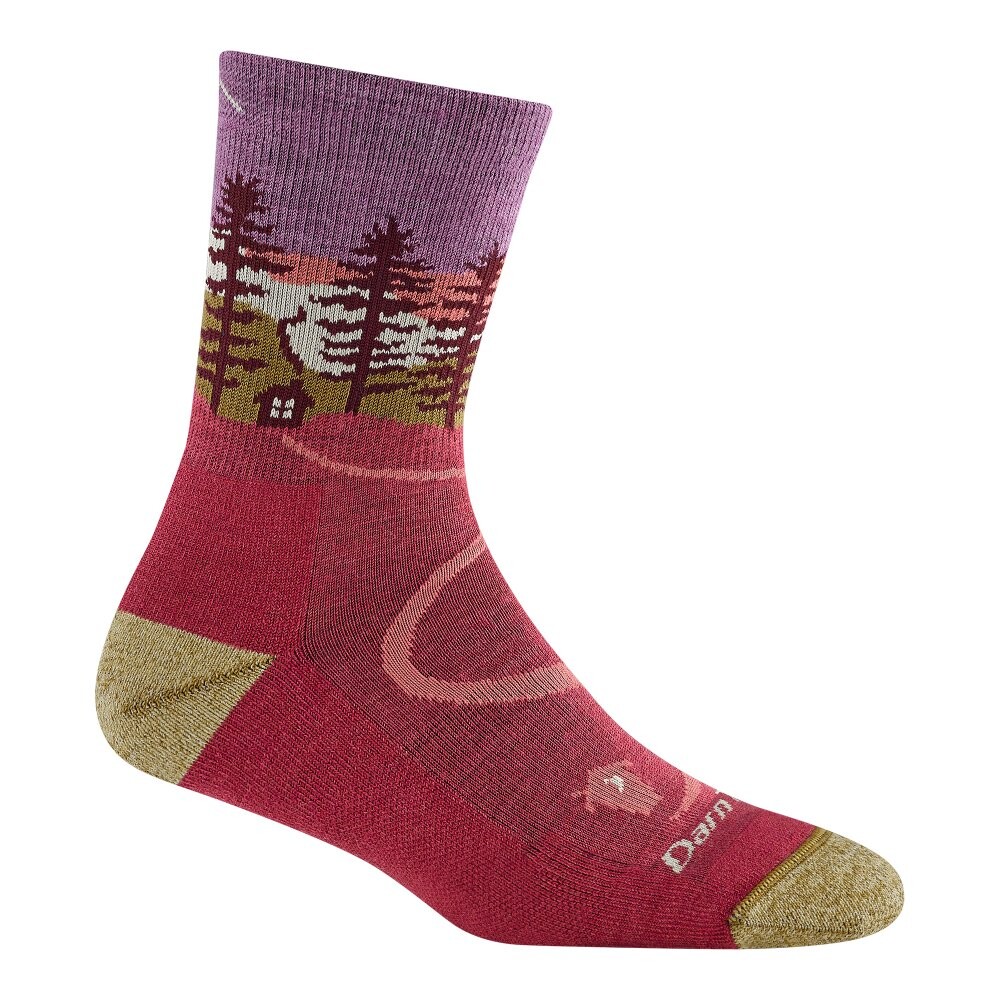 Darn Tough NORTHWOODS MICRO CREW MIDWEIGHT WITH CUSHION cranberry Veľkosť: M (38-40) 642249229646