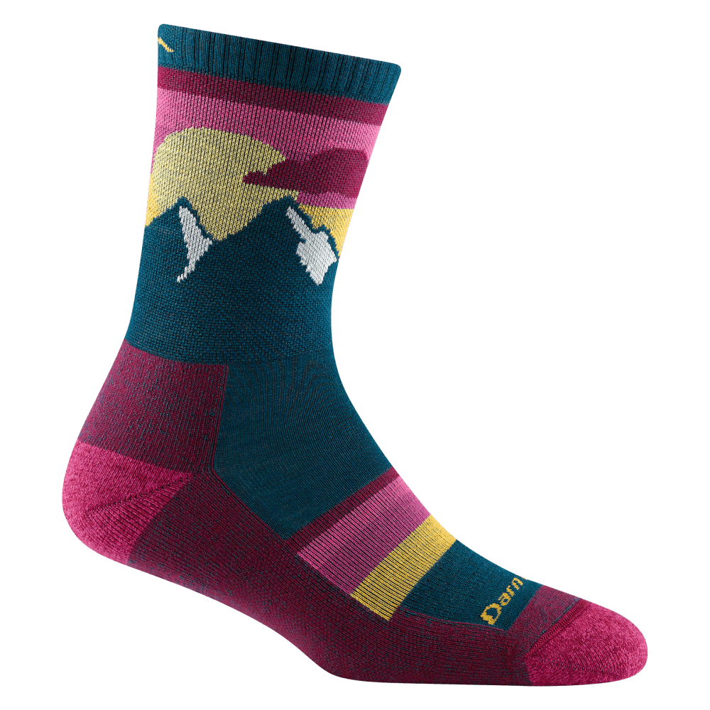 Darn Tough Sunset Ledge Micro Crew Lightweight with Cushion Dark Teal Veľkosť: (42-45) L 642249205633