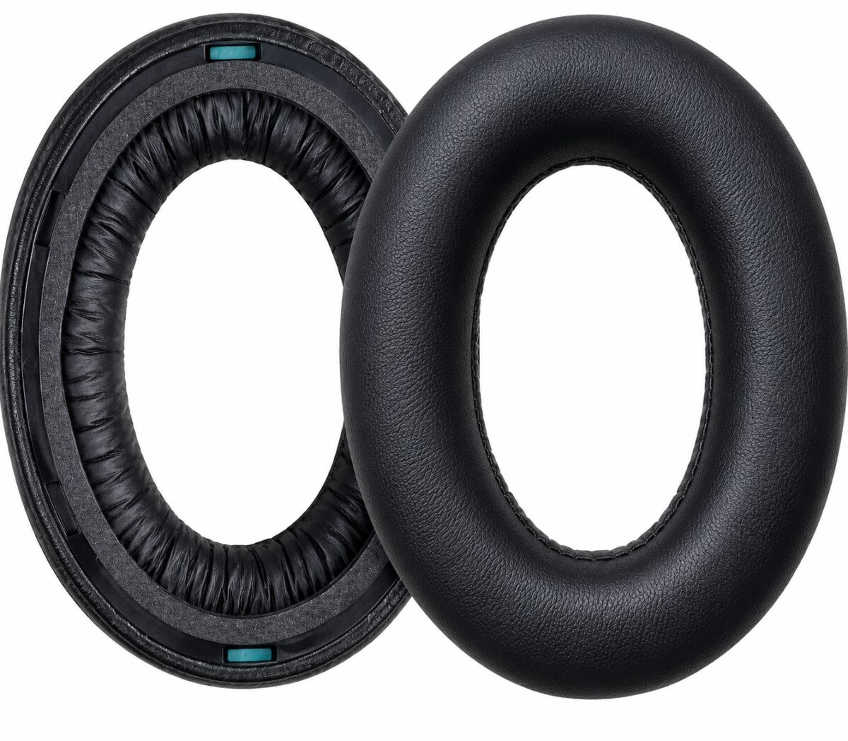 Náhradné náušníky pre slúchadlá Sennheiser HDB 630 - čierne, kožené