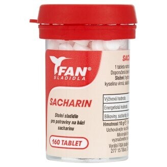 FAN SLADIDLA IMBER SLADIDLO SACHARÍNOVÉ tbl 160 10 g