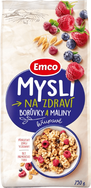 EMCO Mysli čučoriedky a maliny 750 g