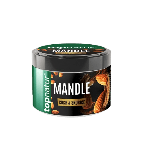 TOPNATUR Mandle z pece s cukrom a škoricou 170 g