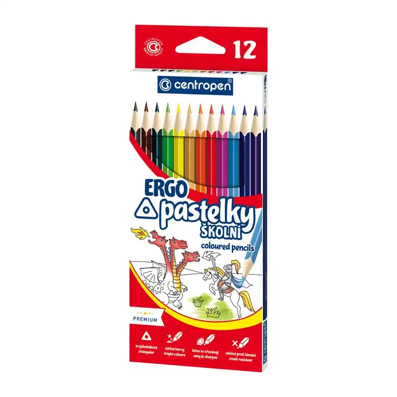 Pastelky trojhranné, 12ks