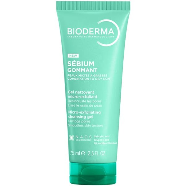Bioderma Pleťový peeling Sébium Micro-Exfoliating Cleansing Gél 75 ml