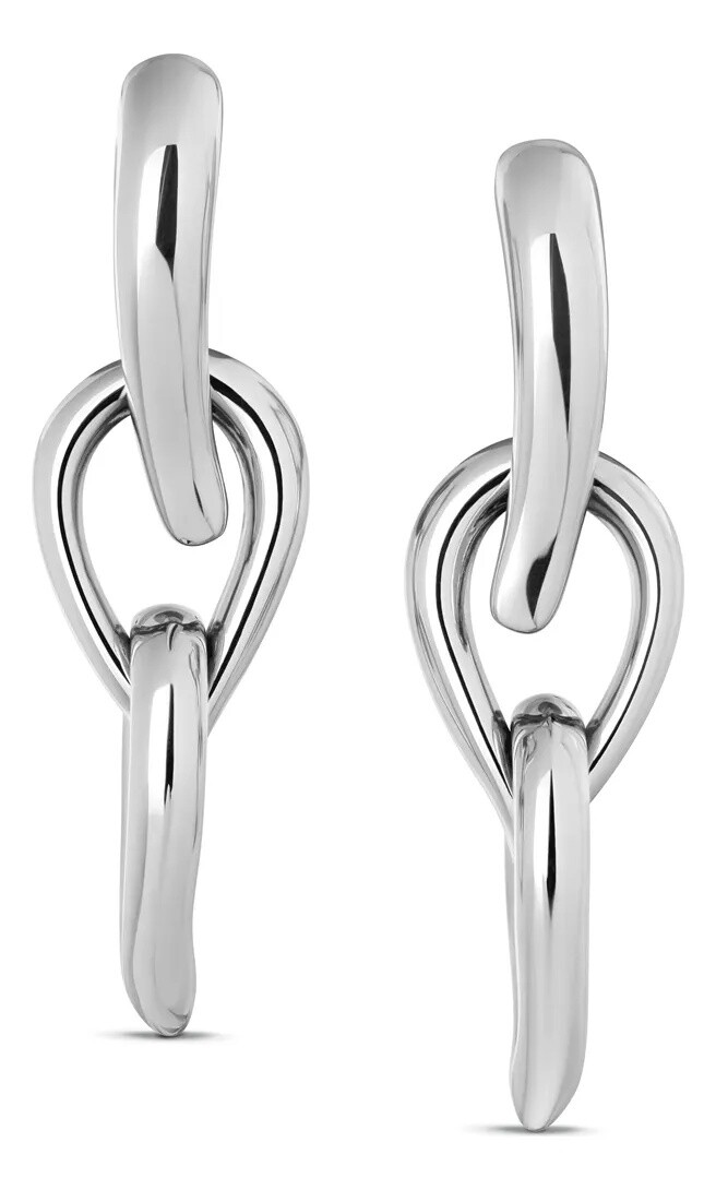 Calvin Klein Luxusné oceľové náušnice 2v1 Sculptured Drops 35000916