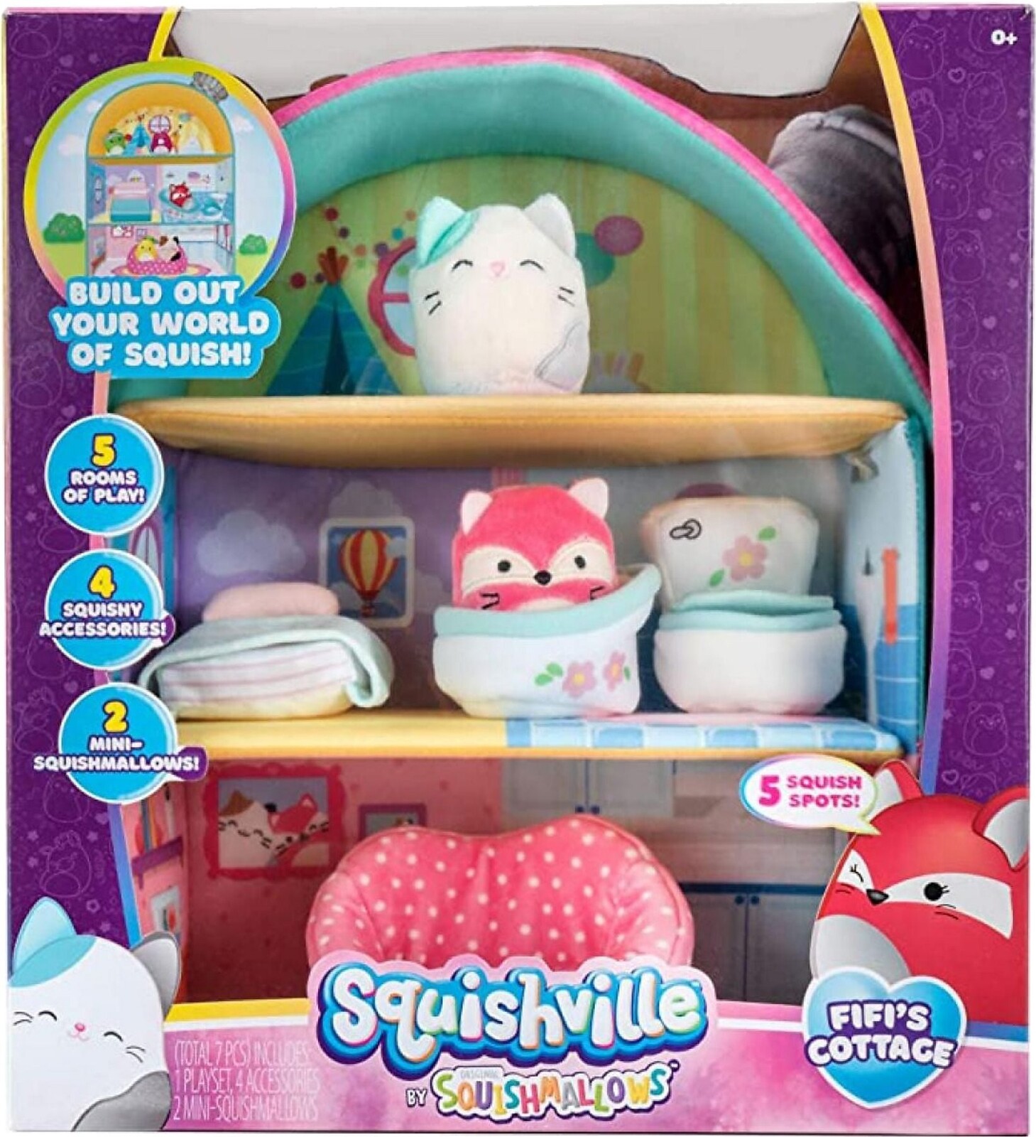 Squishville veľká mäkká herná sada – Fifiina chalúpka