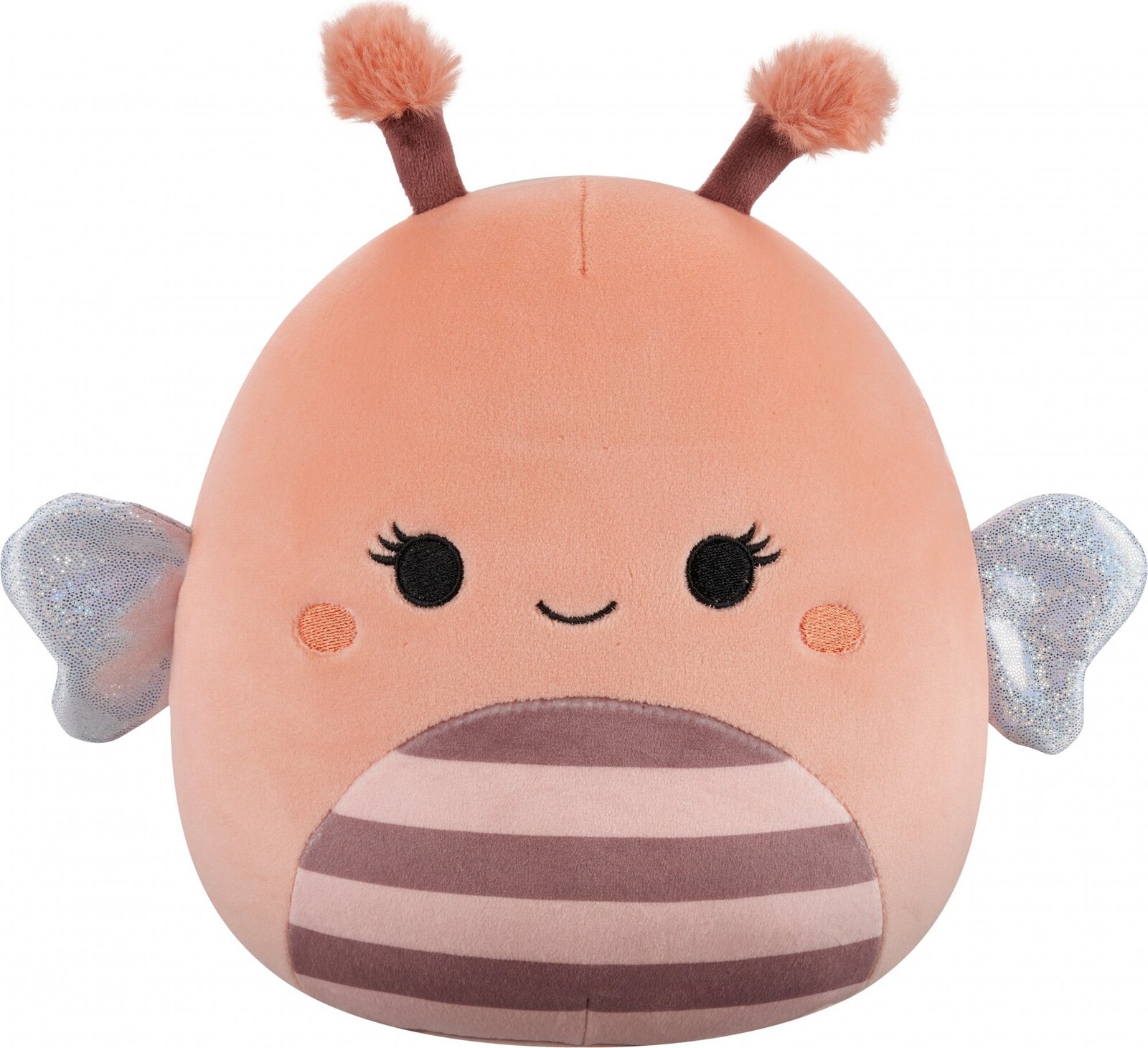 Squishmallows Lili – broskyňová včela s chlpatými tykadlami