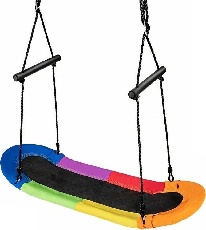 Costway Hojdačka Skateboard Rainbow