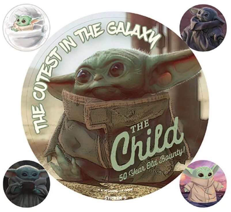 Star Wars The Mandalorian: The Child – Samolepky