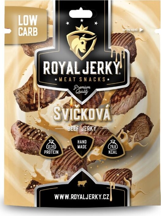 ROYAL JERKY Hovädzie sušené mäso Sviečková 22 g