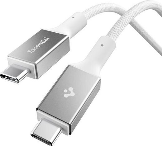 Spigen Essential USB C to USB C 240W Fabric Cable White EB24015CC