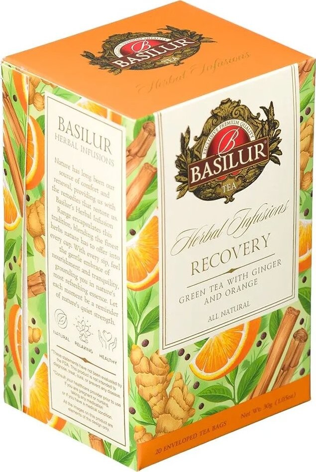 BASILUR Herbal Recovery 20× 1,5 g prebal