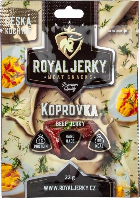 ROYAL JERKY Hovädzie sušené mäso Kôprovka 22 g