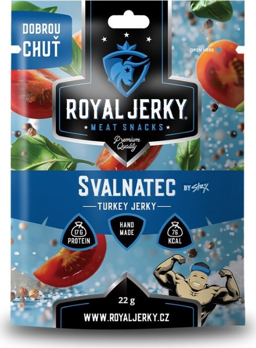 ROYAL JERKY Morčacie sušené mäso Svalnatec 22 g
