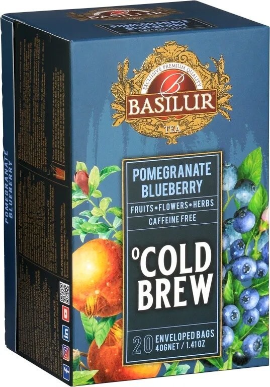 BASILUR Cold Brew Pomegranate Blueberry obal 20× 2 g