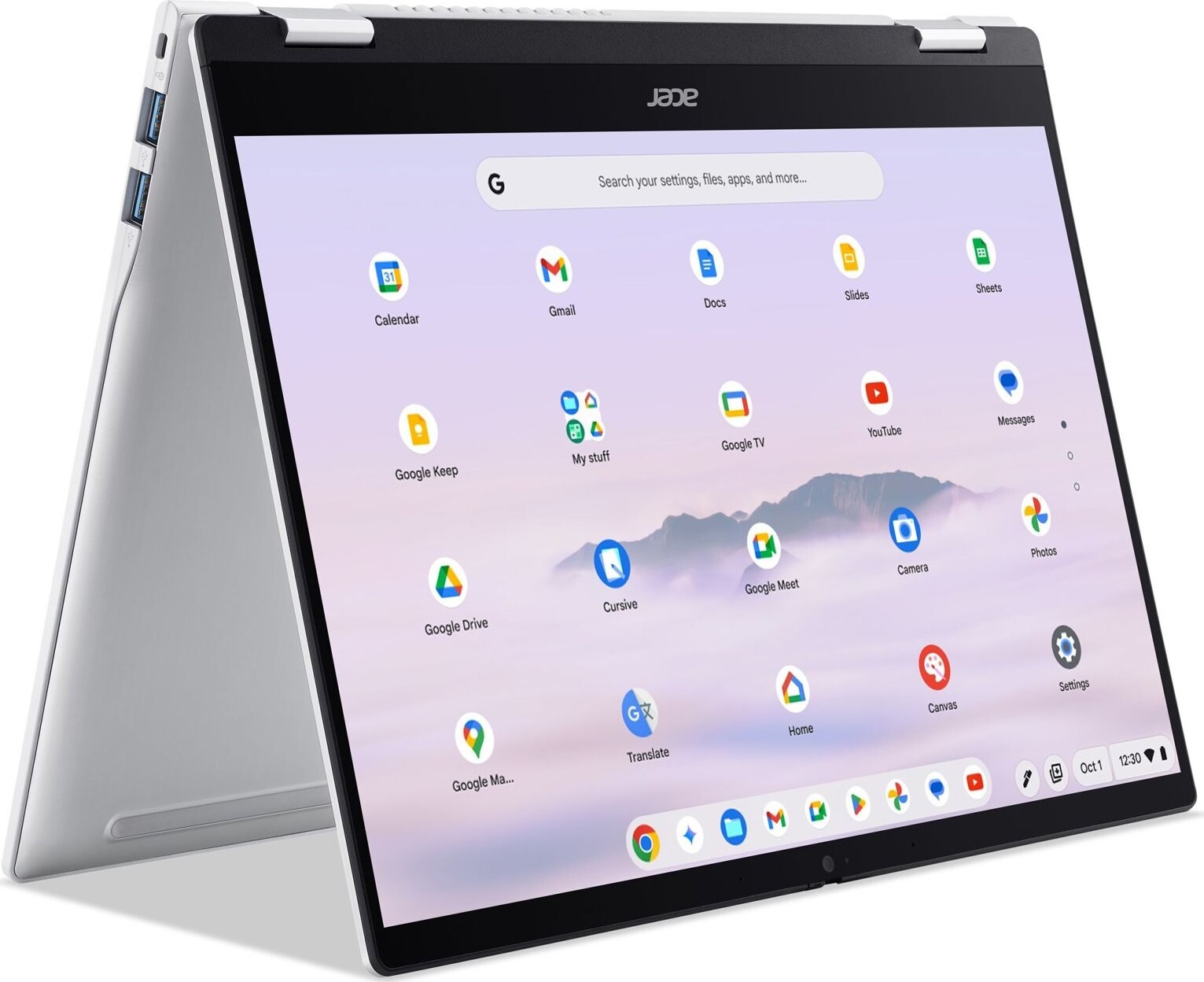 Acer Chromebook Plus Spin 514 Platinum Silver (CP514-5HN-K65H) (bez adaptéra)